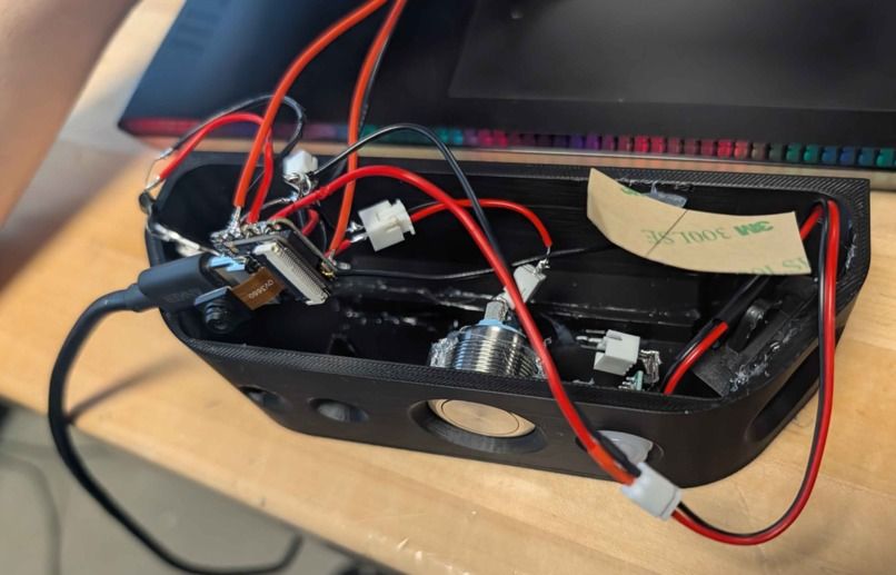 Doorbell camera internals right before demos